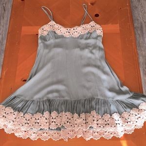 Sold out/HTF! Free People Make My Day Slip in Blue